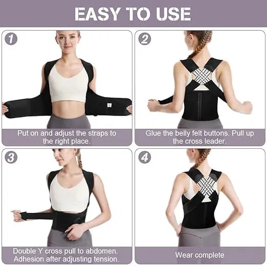 OLDIVA:Back Brace Posture Corrector for Men and Women,Adjustable Back Posture Belt Invisible